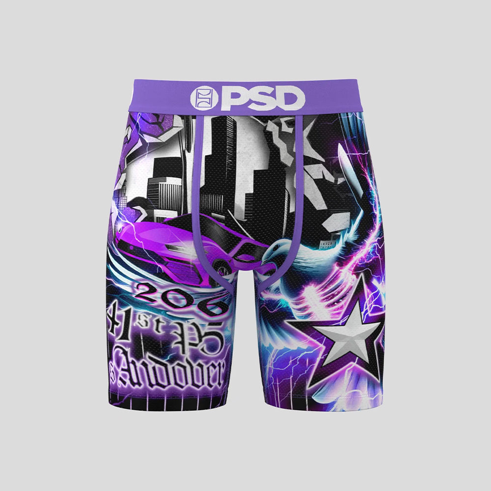 PAOLO - Boxer Briefs (Cool Fit) - Paisley Pattern - Blue