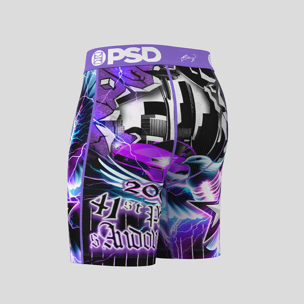 PAOLO - Boxer Briefs (Cool Fit) - Paisley Pattern - Blue