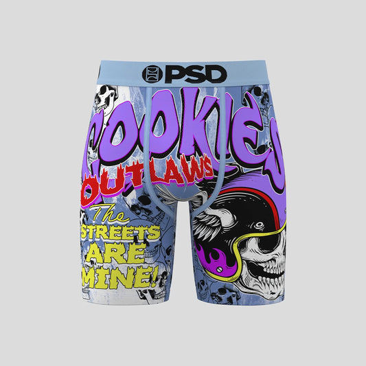 COOKIES- 平口四角褲-我就叛逆-藍色