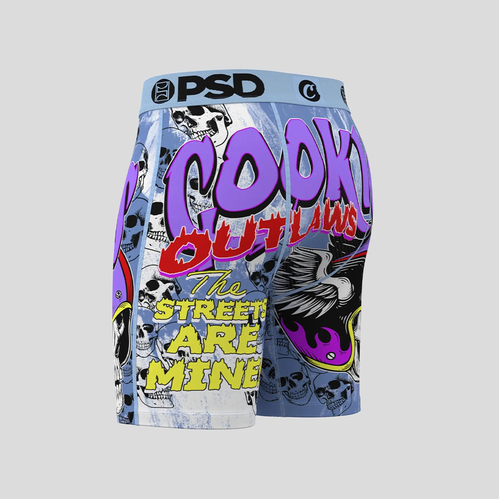 COOKIES- 平口四角褲-我就叛逆-藍色