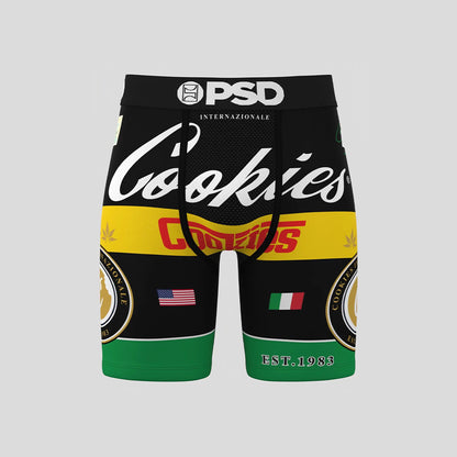 COOKIES- 平口四角褲-義大利-黑色