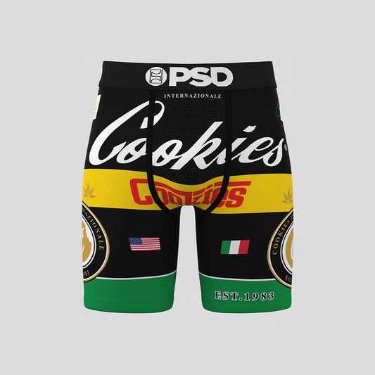 COOKIES- 平口四角褲-義大利-黑色