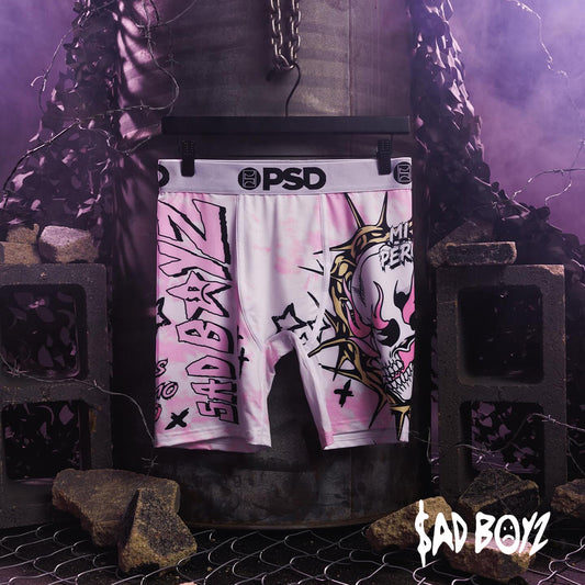 SAD BOYZ- 平口四角褲-但丁地獄-白色