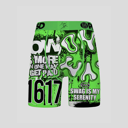 KIYAN ANTHONY- 平口四角褲 (涼感版型)-一路向北-綠色