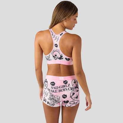 MOVIE- Cropped Tank Top-Scary Movie-Pink