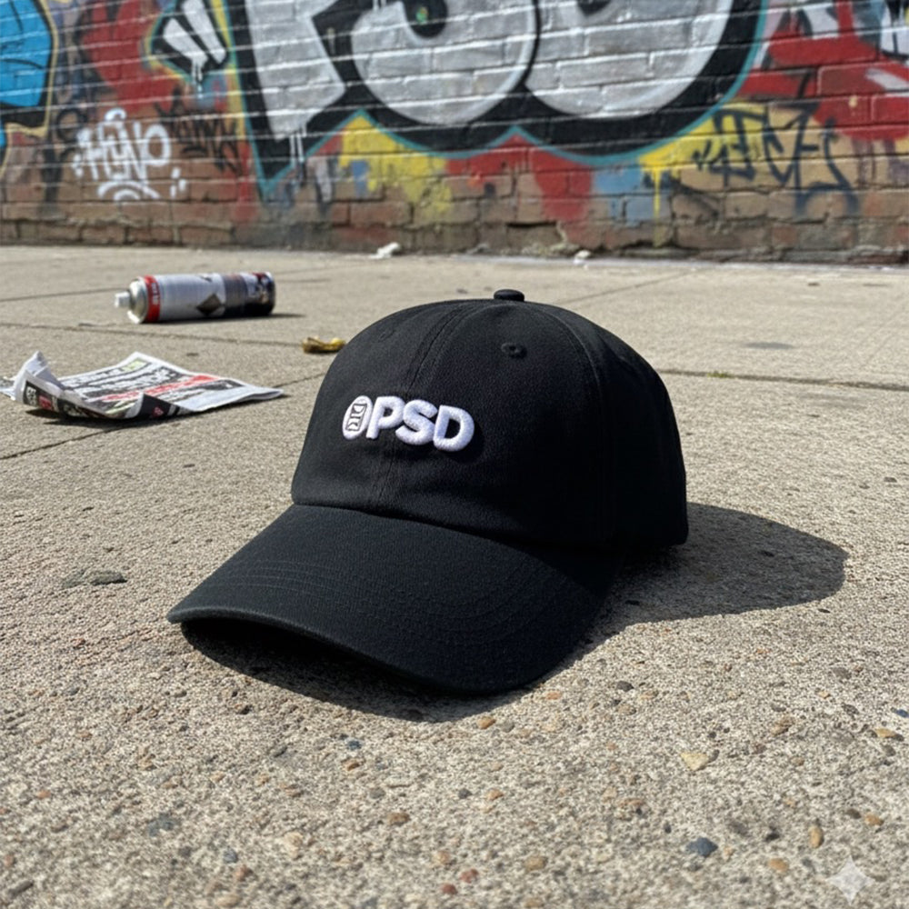 PSD Logo 經典刺繡老帽