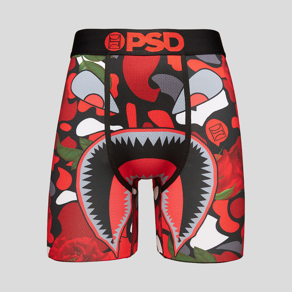 PSD Underwear WARFACE Boxer Shorts Thorn Rose Red PSD Underwear