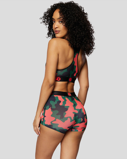 WARFACE- Short Vest-Camo Red-Green