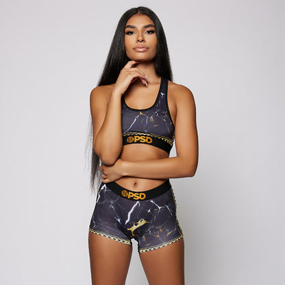 CHAIN SPORT- Short vest-Chain crackle pattern-Carbon black